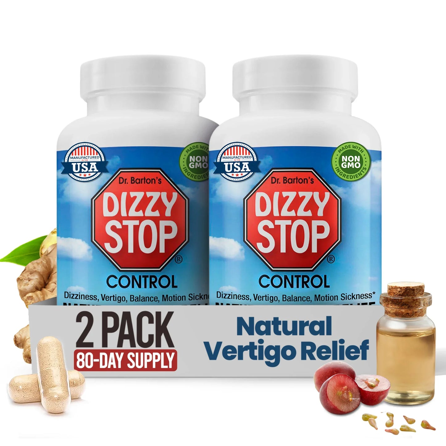 Dizzy Stop 2 Pack  - Dr. Bartons