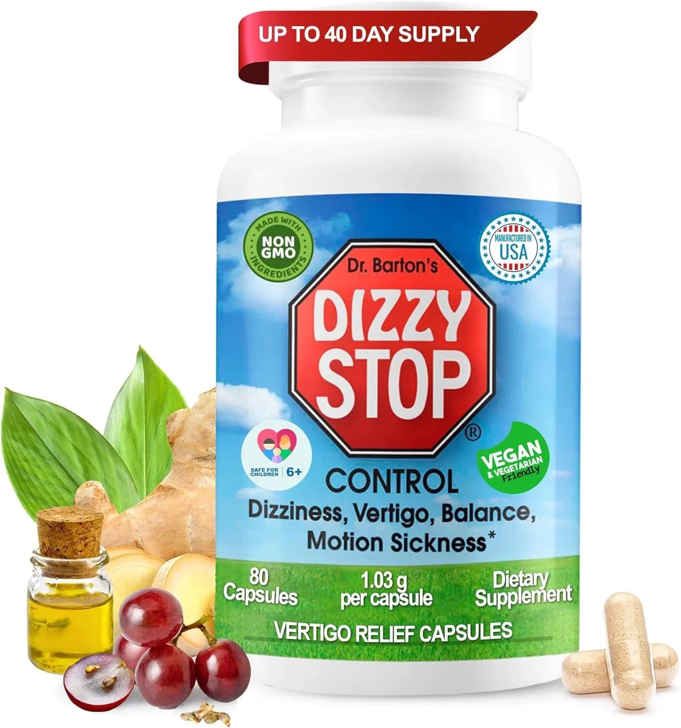 Dizzy Stop Bottle - Dr. Bartons
