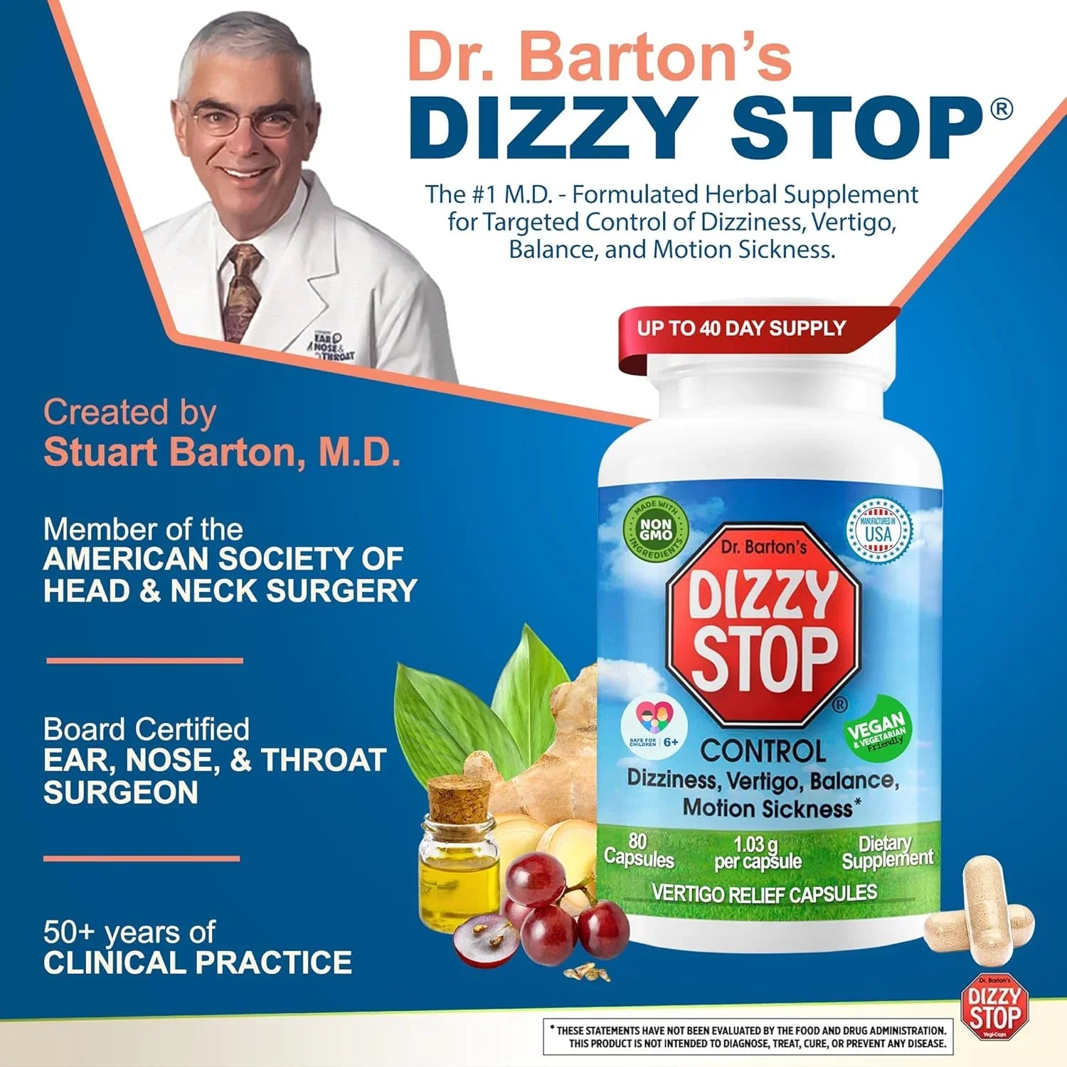 Dizzy Stop - Dr. Bartons - Overview of Dr. Barton