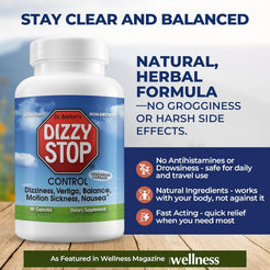 Dizzy Stop – Non-Drowsy Vertigo & Dizziness Balance Support – Dr. Bartons